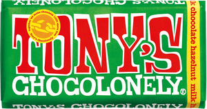 Chocolate Tony's con leche y avellanas 32% 180gr